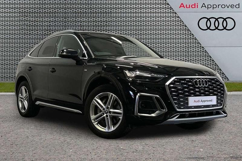Black Used 2023 Audi Q5 Sportback S-Line SUV | £35,495 (Good price) - Image 1/3