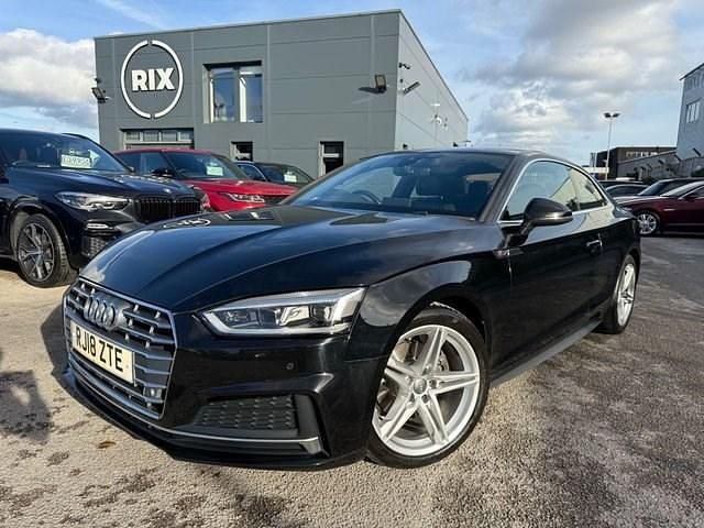 Used Audi A5 S-Line 150 HP (110 kW) 2018 Black Coupe