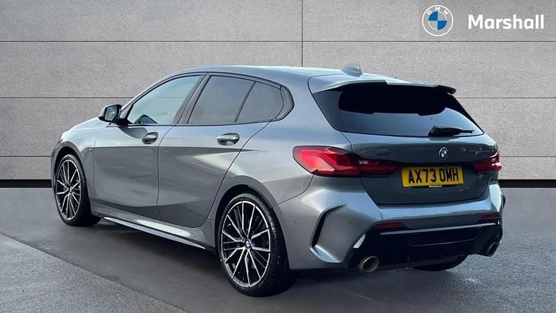 Used BMW M135 Comfort Edition 306 HP (225 kW) 2024 Skyscraper grey metallic Hatchback