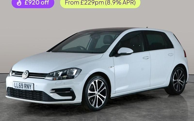 Used VW Golf VII R-line 150 HP (110 kW) 2019 White Hatchback