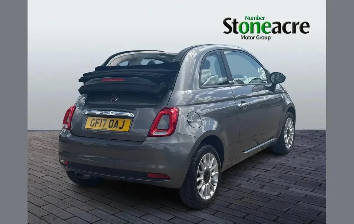 Used Fiat 500 Pop Star 69 HP (50 kW) 2017 Grey Cabriolet