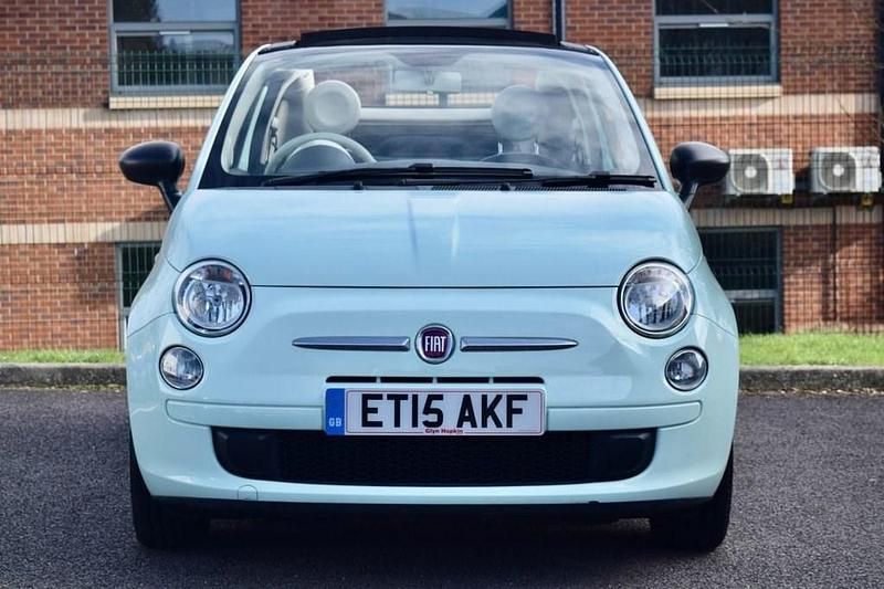 Used Fiat 500C Pop 69 HP (50 kW) 2015 Green Cabriolet