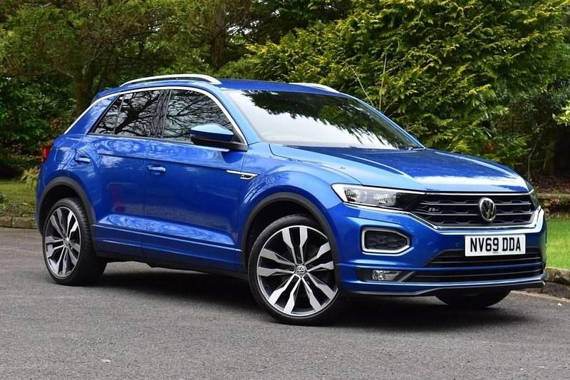 Blue Used 2019 VW T-Roc R-line SUV | £20,395 (Fair price) - Image 1/4