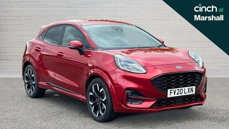 Red Used 2020 Ford Puma Gen-E ST-Line X SUV | £12,063 (Fair price) - Image 1/4