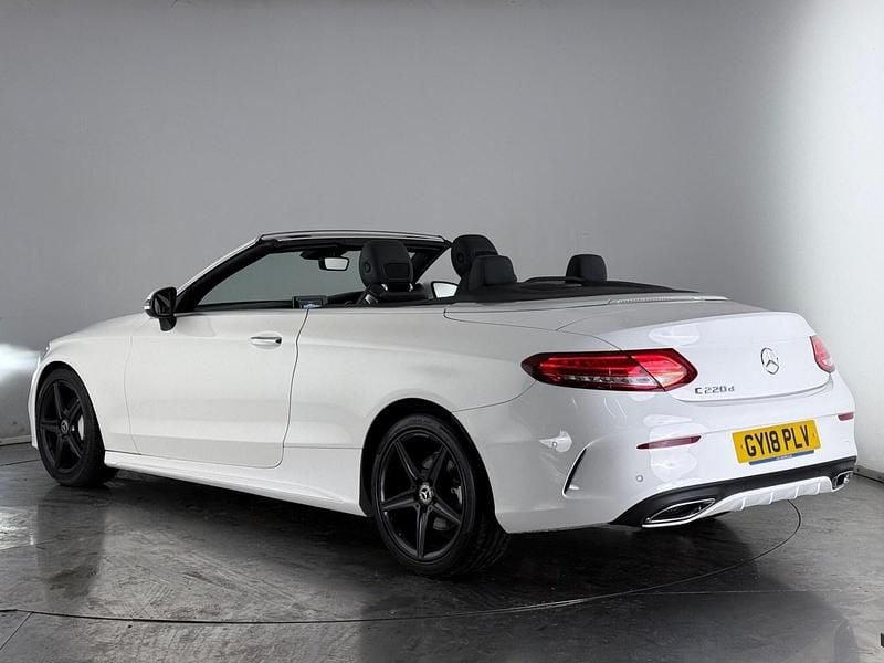Used Mercedes C220 AMG line 170 HP (125 kW) 2018 White Cabriolet