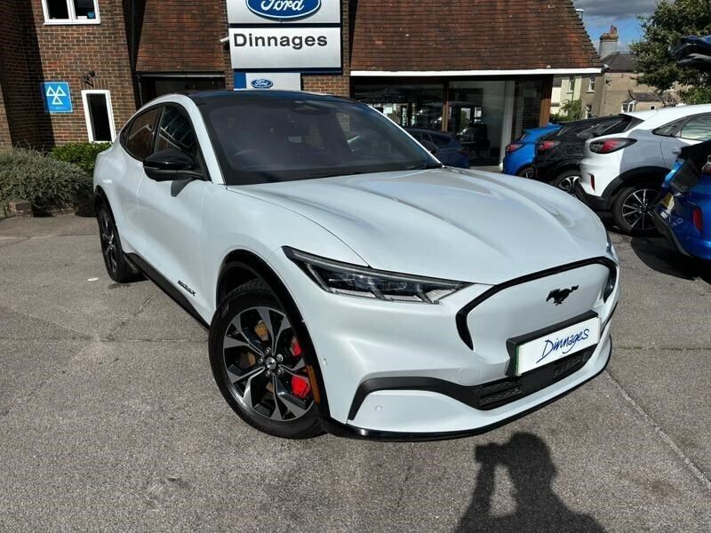 Space white Used 2023 Ford Mustang Mach-E Extended Range SUV | £32,000 (Good price) - Image 1/4