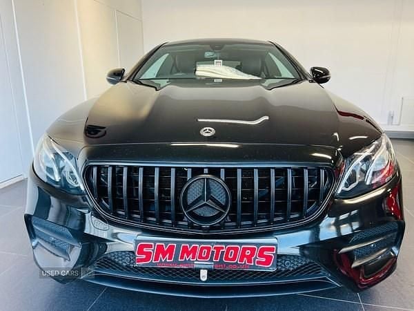 Used Mercedes E220 AMG line 2018 Black Coupe