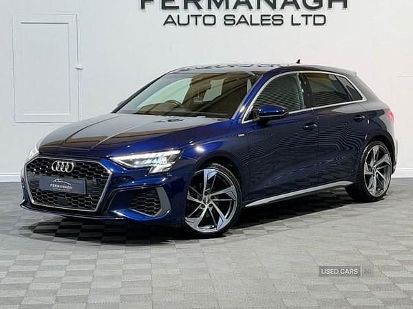 Used Audi A3 S-Line 2024 Blue Hatchback