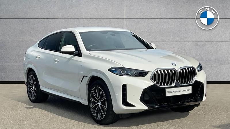 White Used 2023 BMW X6 M Sport SUV | £55,999 (Fair price) - Image 1/4