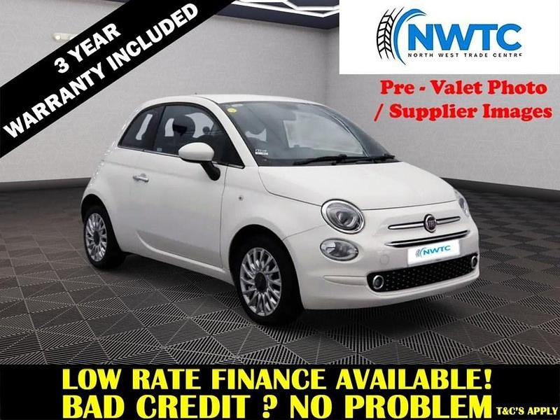 White Used 2020 Fiat 500 Lounge Hatchback | £9,495 (Fair price) - Image 1/3