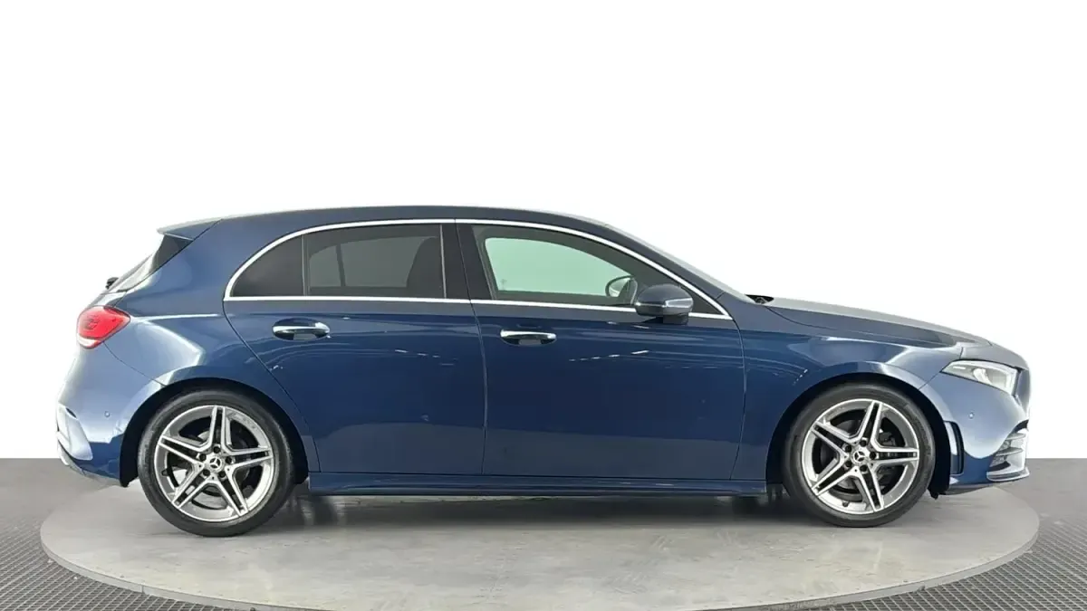 Used Mercedes A200 AMG Line Premium 150 HP (110 kW) 2020 Blue Hatchback