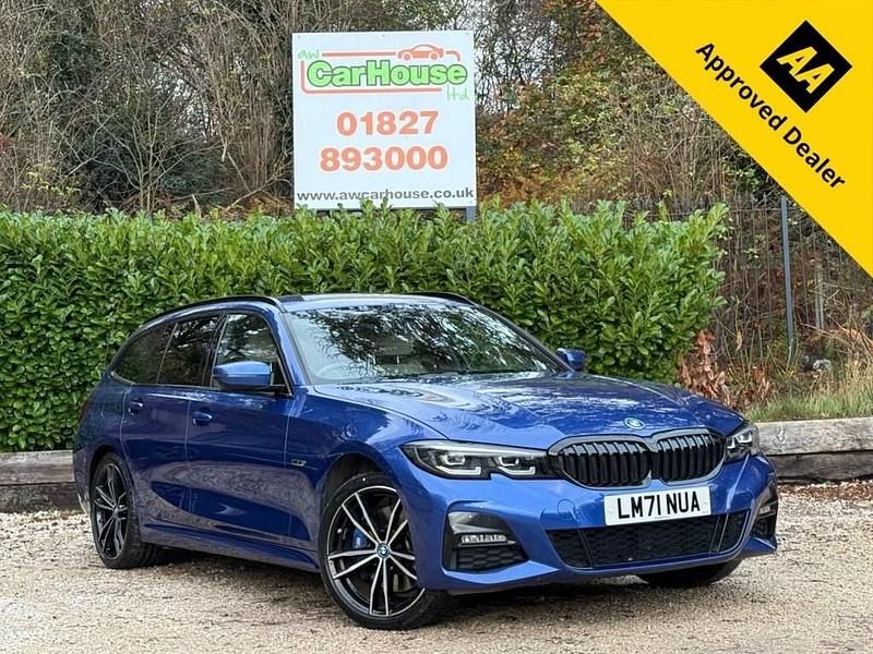 Blue Used 2021 BMW 330e M Sport Estate | £17,999 (Fair price) - Image 1/4