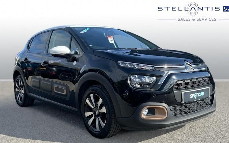 Black Used 2022 Citroën C3 PureTech Hatchback | £10,929 (Fair price) - Image 1/4