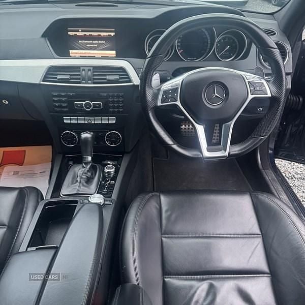 Used Mercedes C63 AMG 450 HP (330 kW) 2012 Blue Sedan
