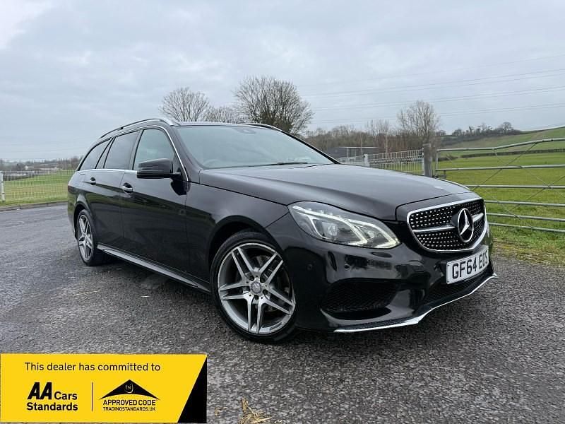 Black Used 2014 Mercedes E300 AMG Line Premium Estate | £7,995 (Fair price) - Image 1/4