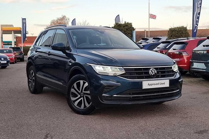Blue Used 2022 VW Tiguan Active SUV | £23,485 (A bit pricey) - Image 1/4