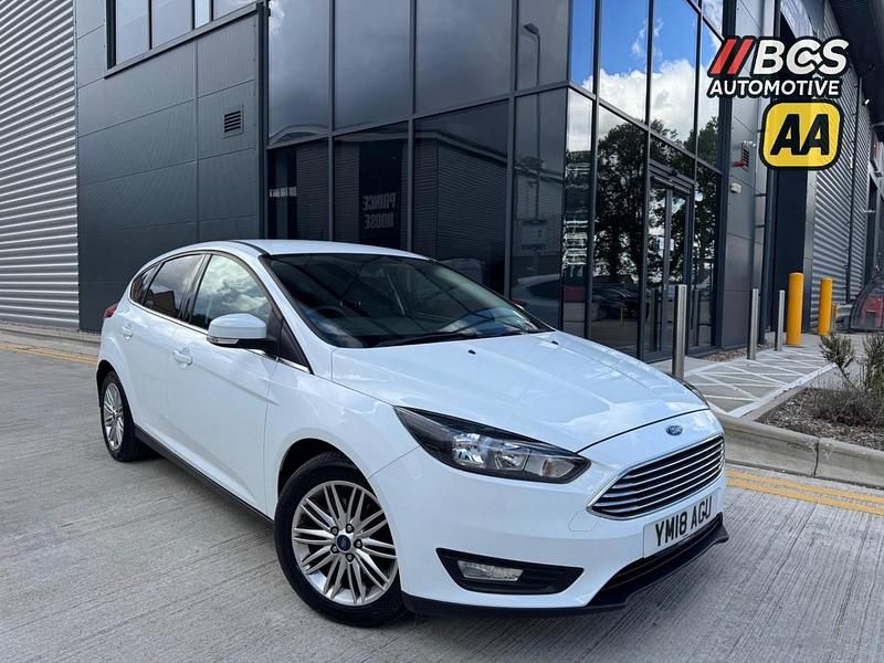 White Used 2018 Ford Focus Zetec Hatchback | £7,595 (Good price) - Image 1/4