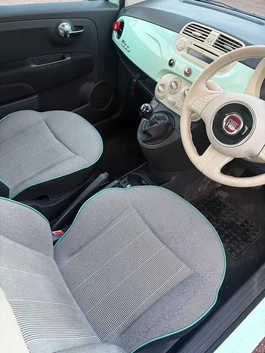 Used Fiat 500 Lounge 69 HP (50 kW) 2015 Green Hatchback