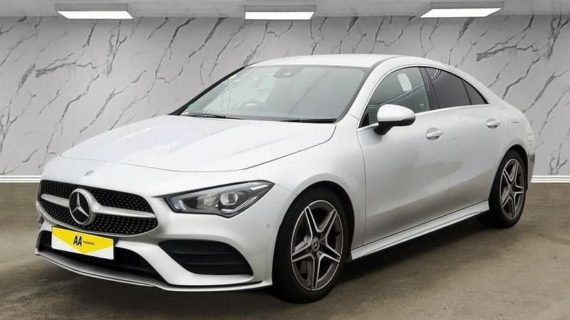 Used Mercedes CLA200 AMG line 163 HP (119 kW) 2020 Silver Coupe