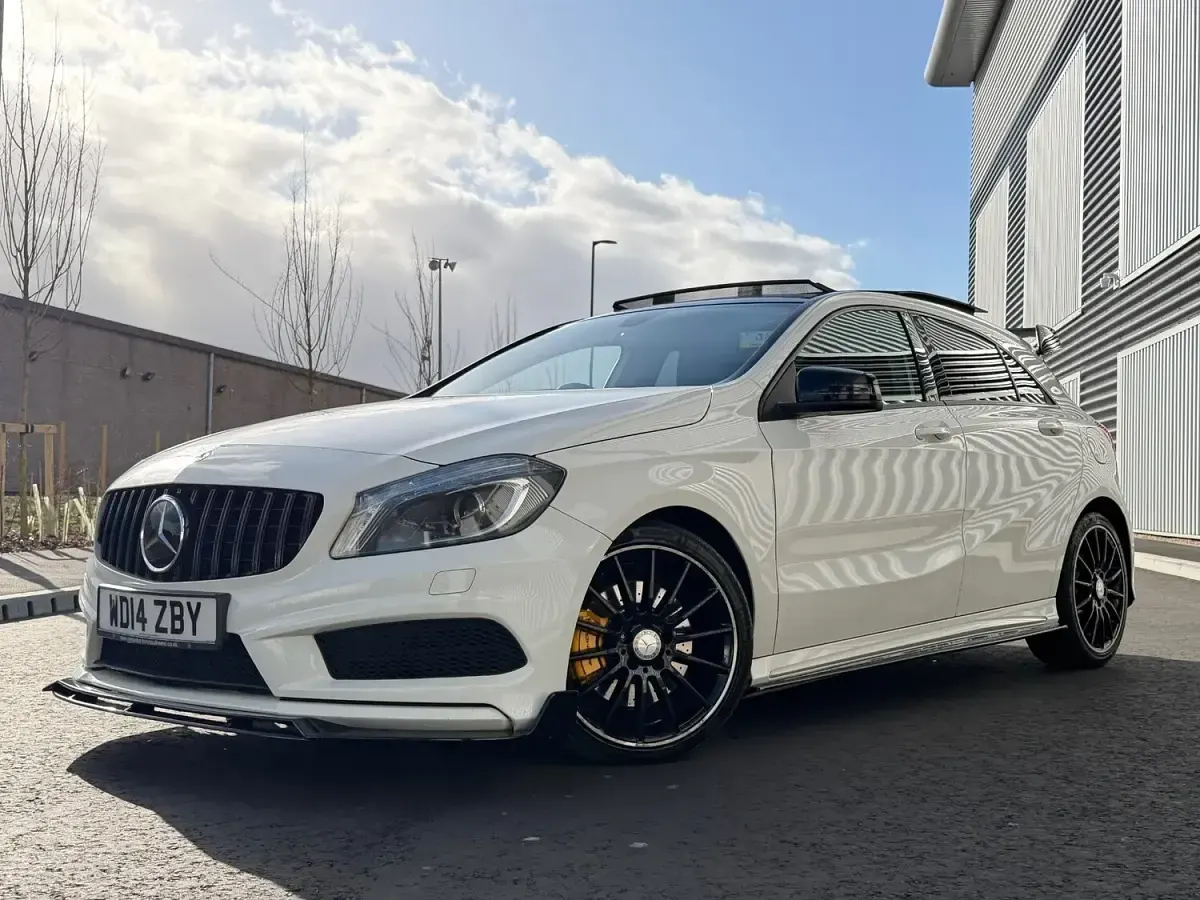 Used Mercedes A220 AMG 2014 White Hatchback