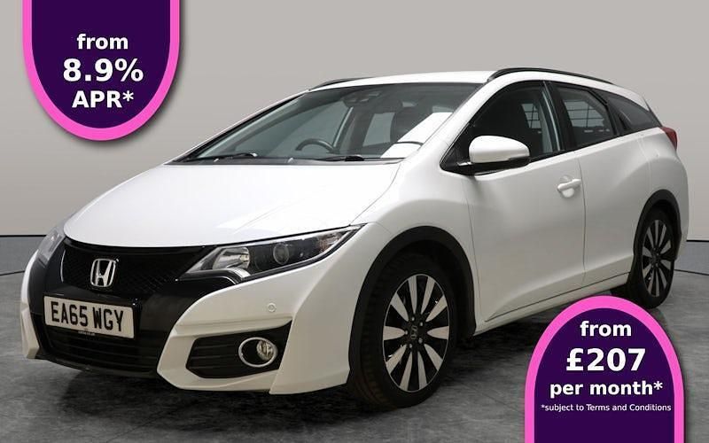 White Used 2015 Honda Civic SE Plus Estate | £12,116 (Fair price) - Image 1/3
