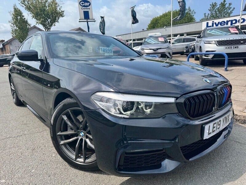 Black Used 2019 BMW 520 M Sport Sedan | £18,477 (Good price) - Image 1/4