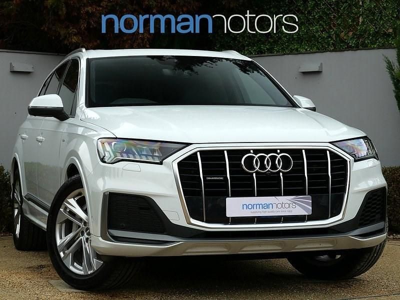 White Used 2020 Audi Q7 S-Line SUV | £38,995 (Fair price) - Image 1/3