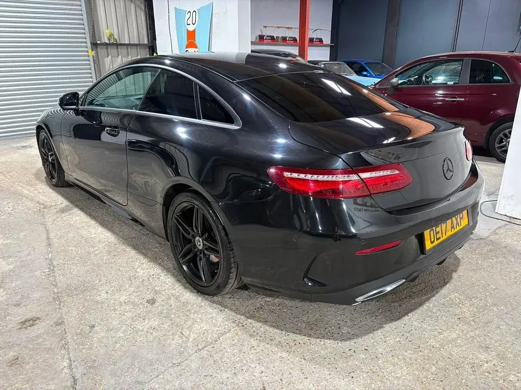 Used Mercedes E220 AMG line 191 HP (140 kW) 2017 Black Coupe