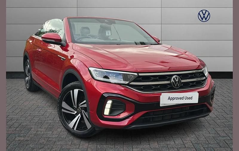 Used VW T-Roc Cabriolet R-line 150 HP (110 kW) 2022 Red Cabriolet
