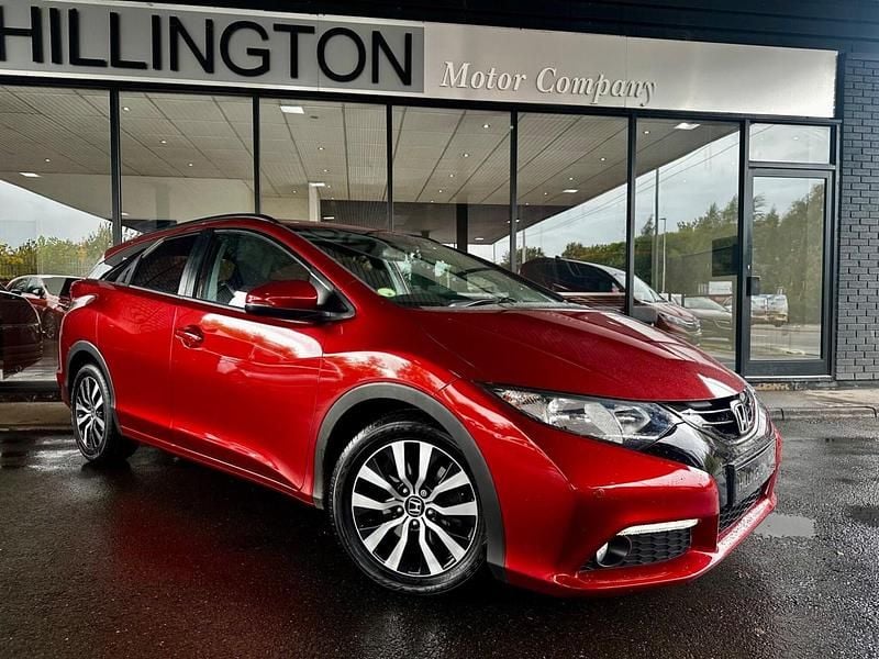 Red Used 2014 Honda Civic SE Plus Estate | £6,995 (Fair price) - Image 1/4