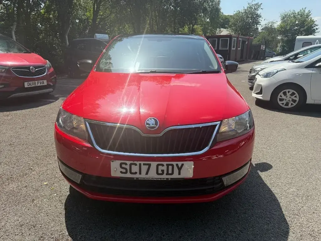 Used Skoda Rapid Sport 110 HP (80 kW) 2017 Red Hatchback
