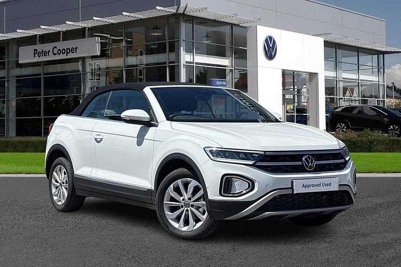 White New 2025 VW T-Roc Cabriolet Style Cabriolet | £30,990 (Super price) - Image 1/4