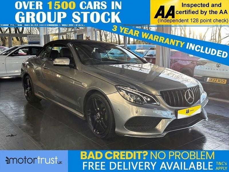 Silver Used 2015 Mercedes E220 AMG line Cabriolet | £11,695 (Fair price) - Image 1/2