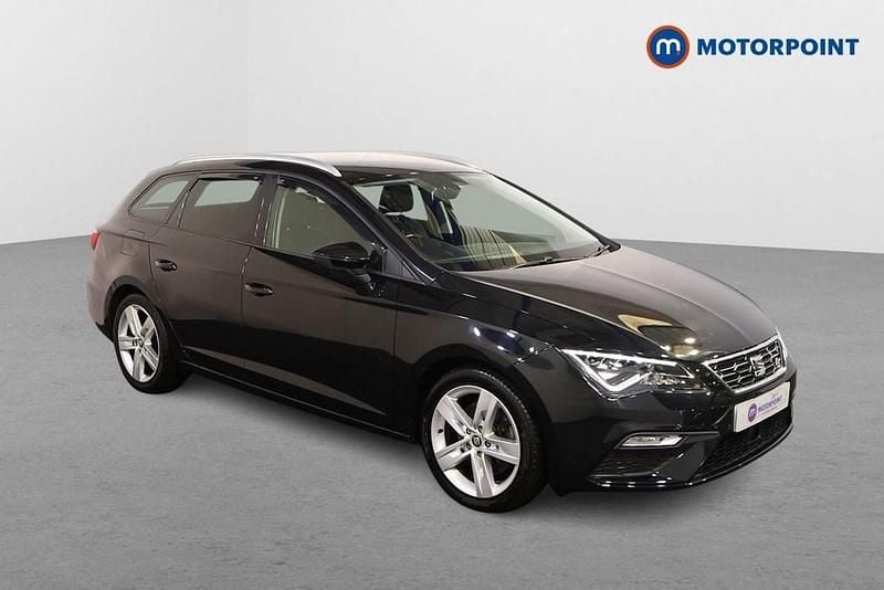 Black Used 2018 Seat Leon FR Sport Estate | £14,049 (Fair price) - Image 1/4