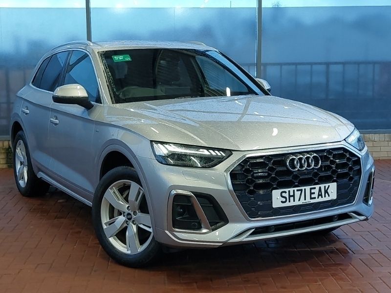 Silver Used 2021 Audi Q5 S-Line SUV | £29,998 (Fair price) - Image 1/4