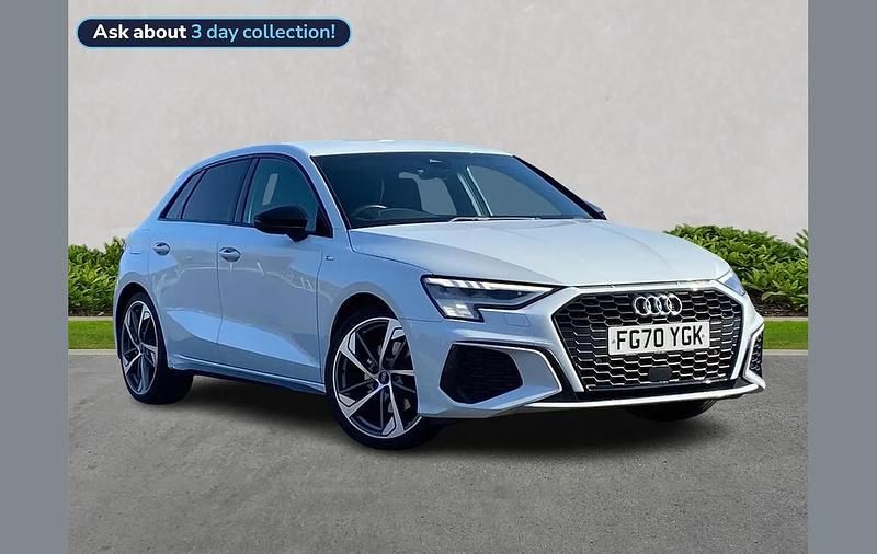 Used Audi A3 Comfort 150 HP (110 kW) 2020 White Sedan