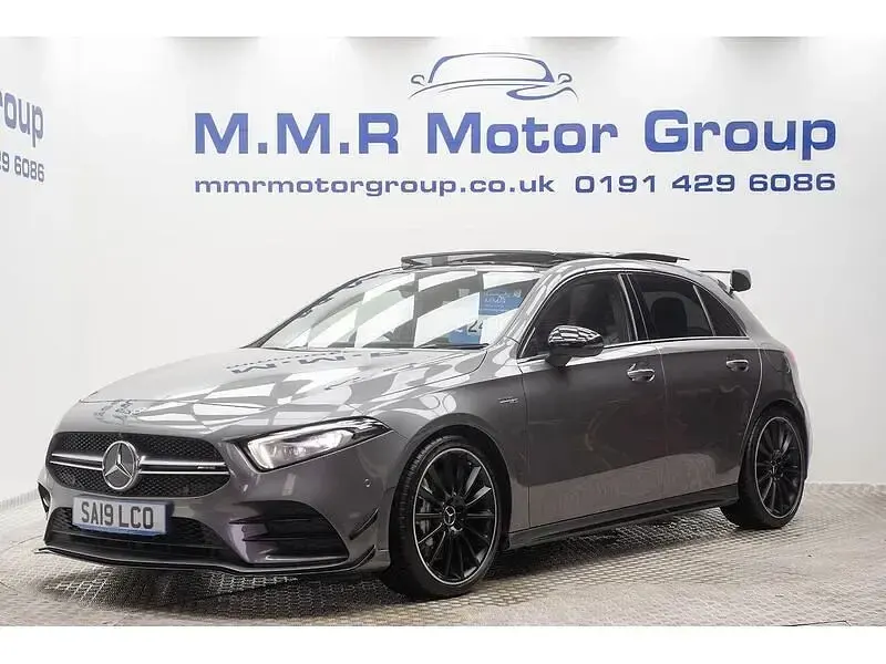 Begagnad Mercedes A35 AMG Premium Plus 2019 Grå Halvkombi