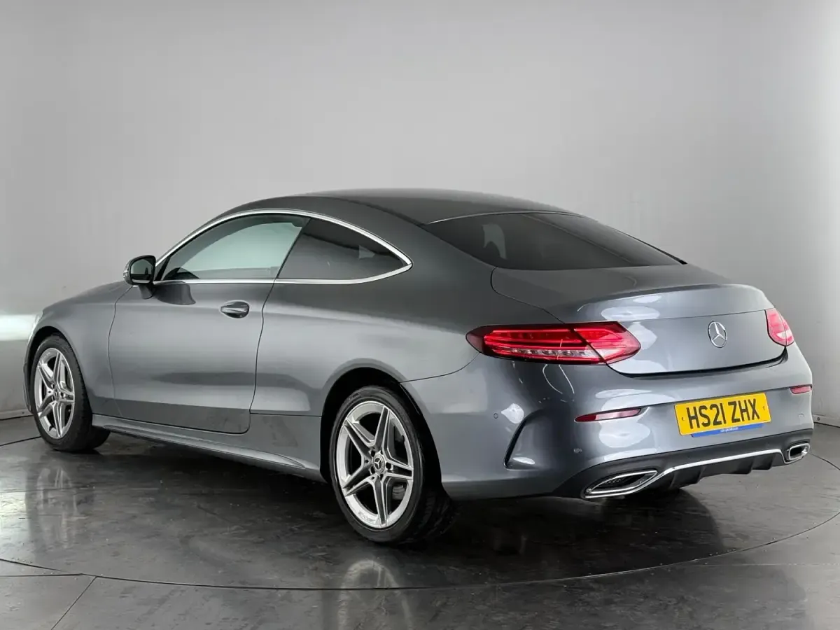 Second-hand Mercedes C220 AMG line 194 CP (142 kW) 2021 Gri Coupe