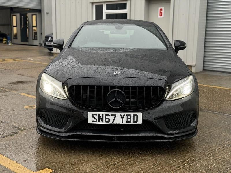 Used Mercedes C200 AMG line 184 HP (135 kW) 2017 Black Coupe