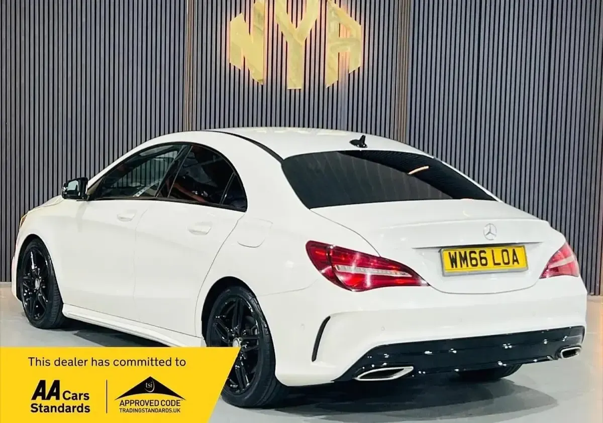 Used Mercedes CLA220 AMG line 2016 White Coupe