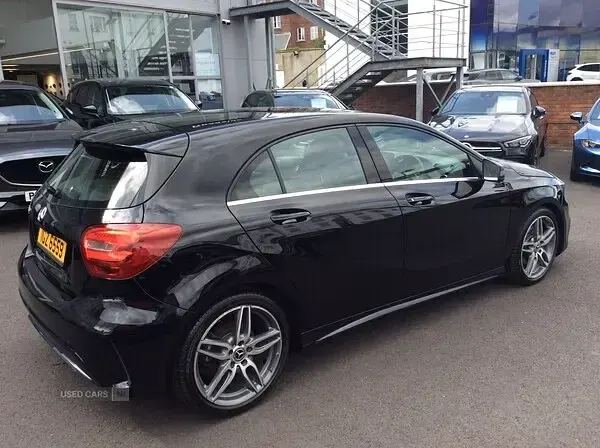 Used Mercedes A160 AMG line 2018 Black Hatchback