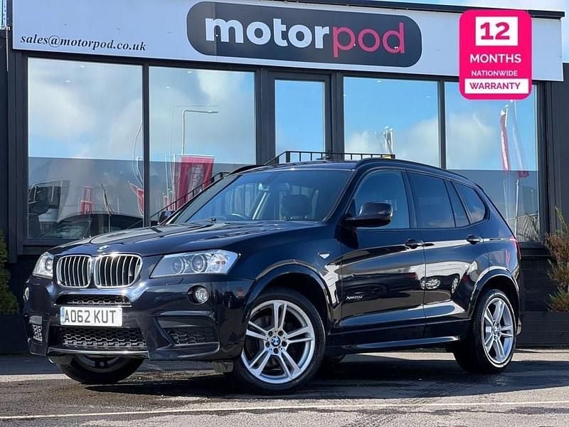 Black Used 2012 BMW X3 M Sport SUV | £10,390 (Fair price) - Image 1/4