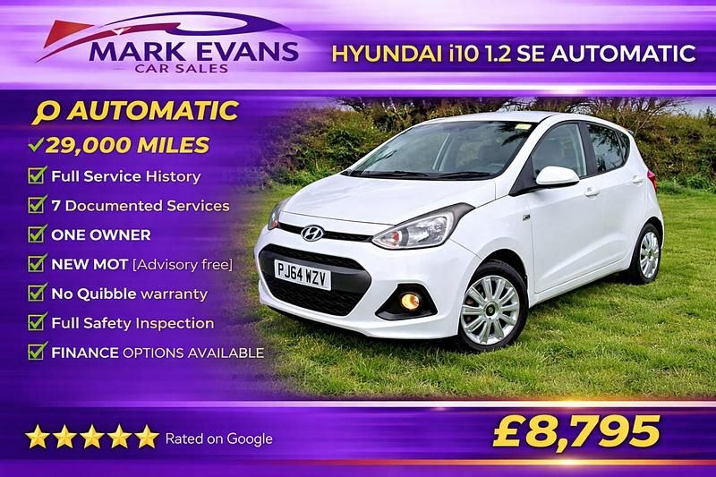 Used Hyundai i10 SE 87 HP (63 kW) 2014 White Hatchback