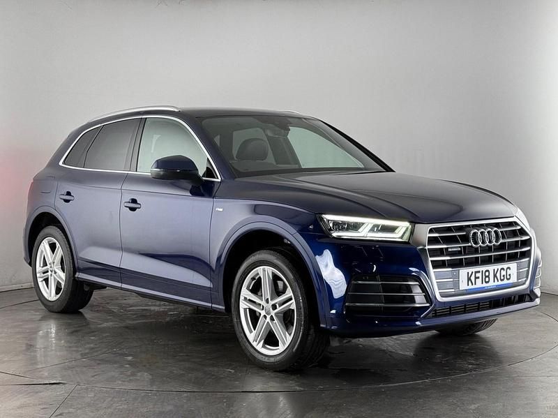 Used Audi Q5 S-Line 252 HP (185 kW) 2018 Blue SUV