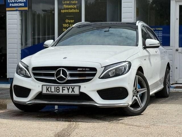 Used Mercedes C200 AMG Line Premium 184 HP (135 kW) 2018 White Estate