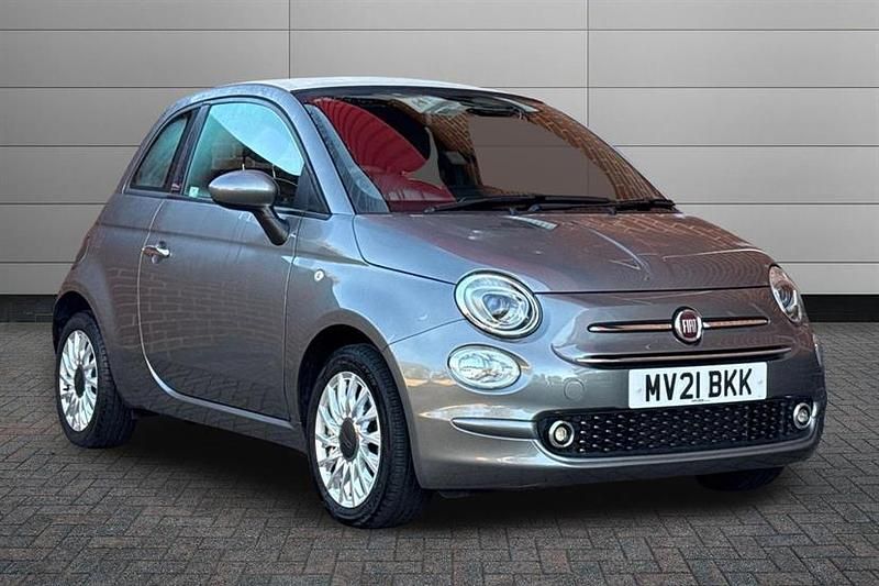 Electroclash grey Used 2021 Fiat 500 Lounge Cabriolet | £10,995 (Fair price) - Image 1/2
