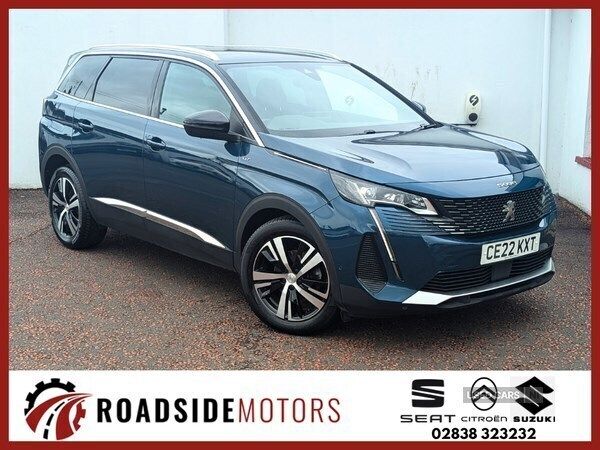 Blue Used 2022 Peugeot 5008 GTi MPV | £20,495 (Good price) - Image 1/4