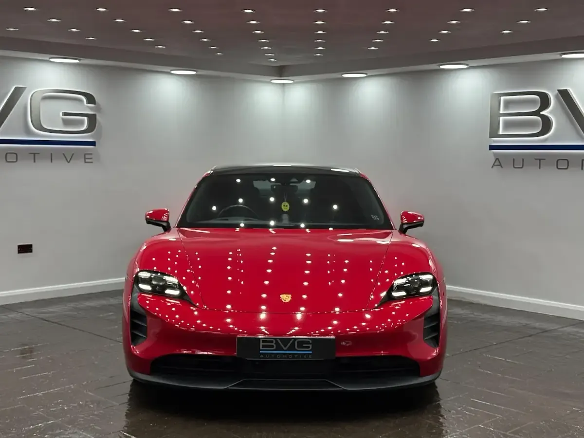 Used Porsche Taycan Performance Package 300 kW (408 HP) 2021 Red Sedan