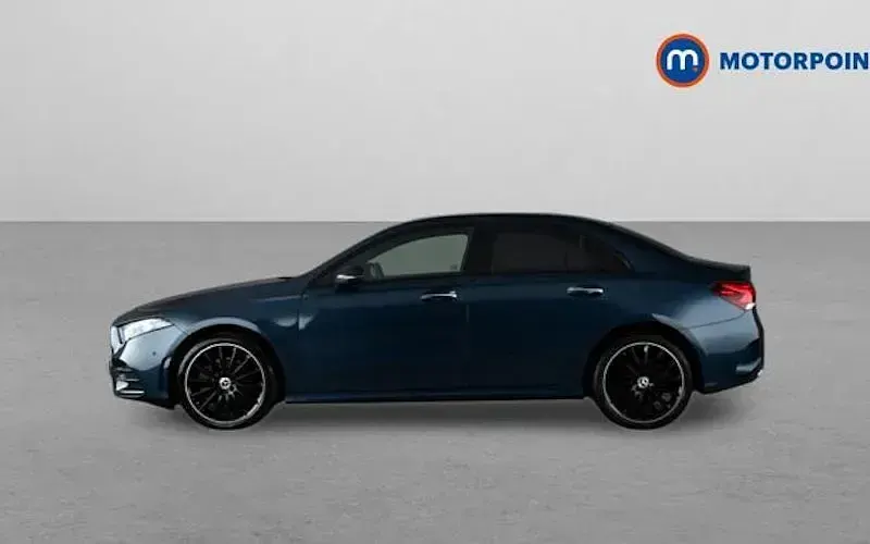 Used Mercedes A250 AMG Line Premium Plus 218 HP (160 kW) 2022 Blue Sedan