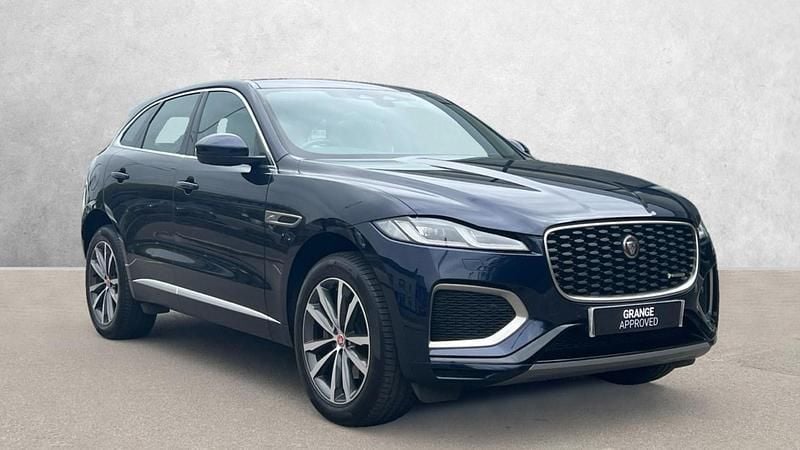 Blue Used 2022 Jaguar F-Pace R-Dynamic SUV | £33,390 (Fair price) - Image 1/4